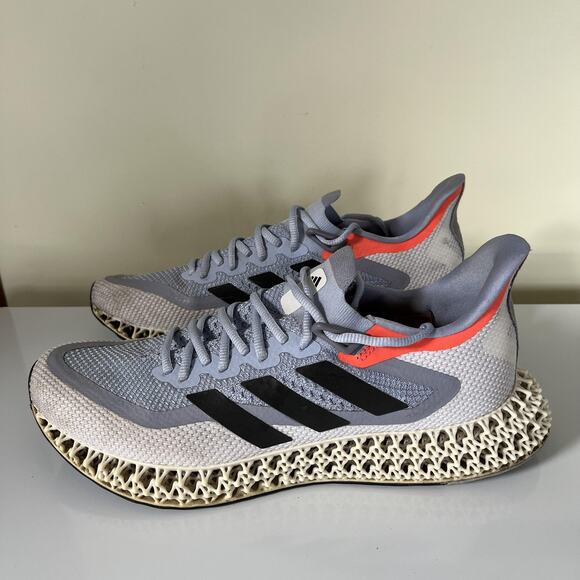 adidas 4DFWD Shoes Mens Size 12 Gray Black Orange 3D Lattice Midsole Running - Picture 2 of 11